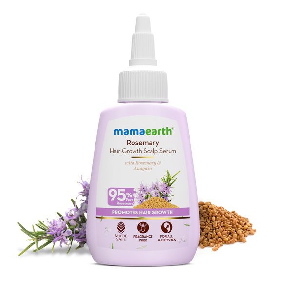 Mamaearth Rosemary Hair Growth Scalp Serum With 95% Pure Rosemary Oil Extract & 4% Anagain