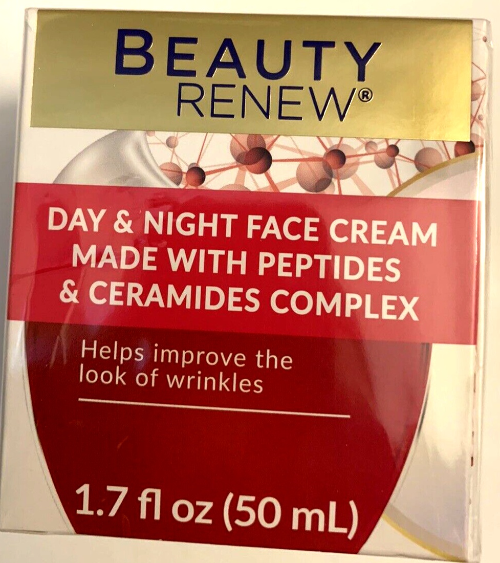 Beauty Renew Day & Night Face Cream Made With Peptides & Ceramides Complex