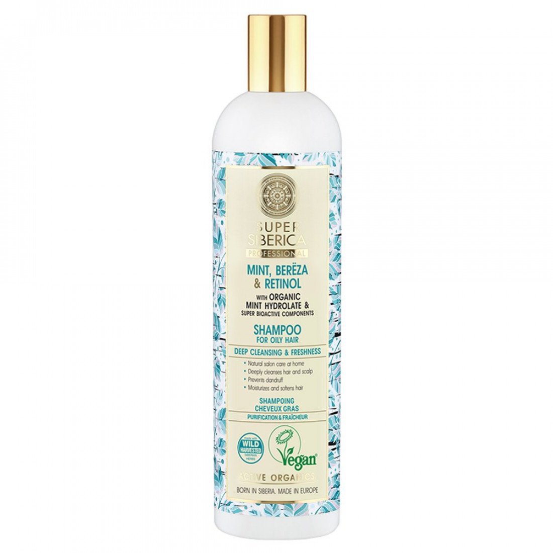 Natura Siberica Super Siberica Mint, Bereza & Retinol Shampoo