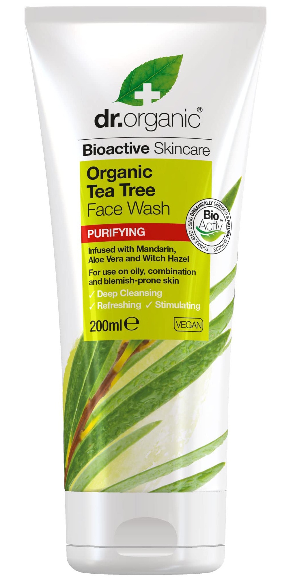 Dr Organic Tea Tree Face Wash