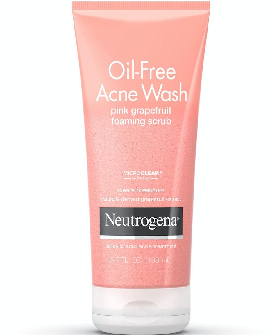 Neutrogena Oil-free Acne Wash, Pink Grapefruit Foaming Scrub