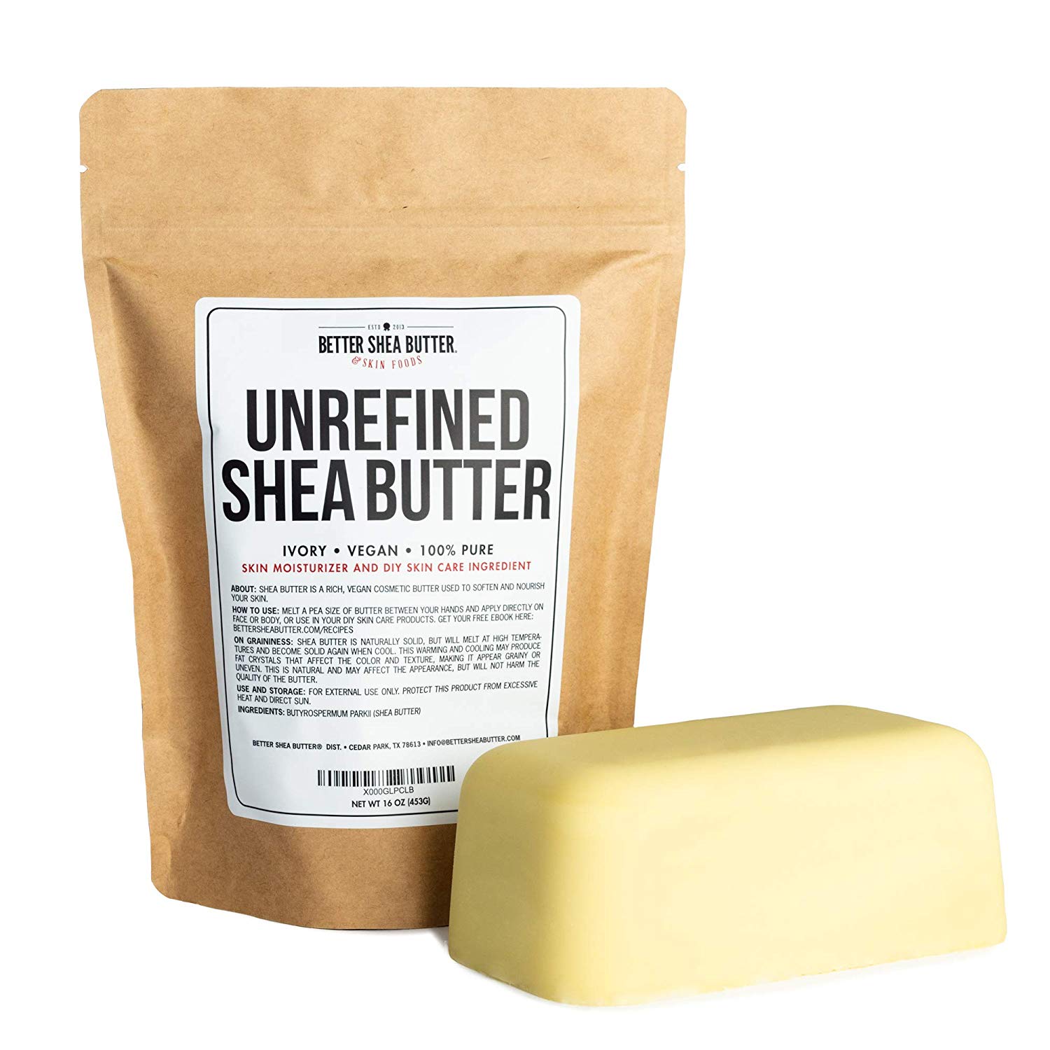 Better Shea Butter Unrefined African Shea Butter