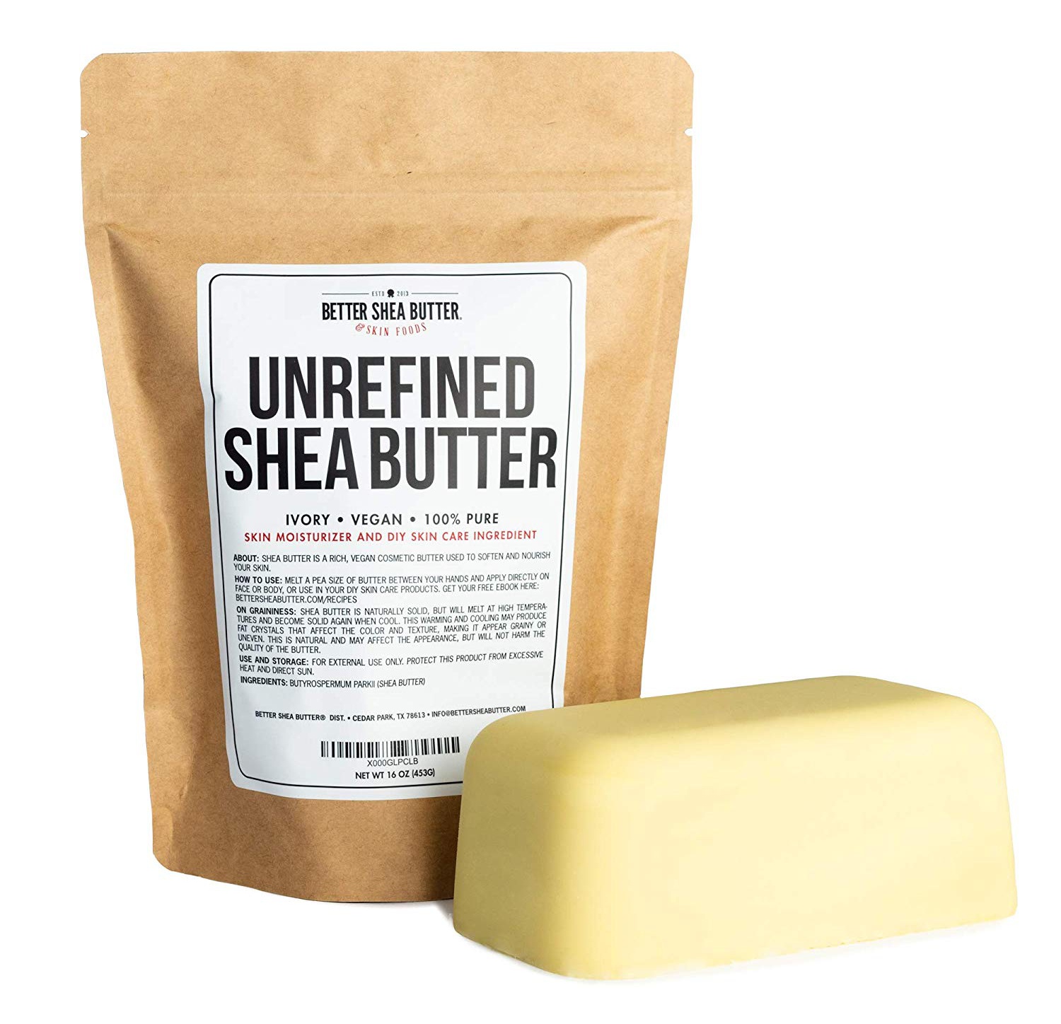 Better Shea Butter Unrefined African Shea Butter