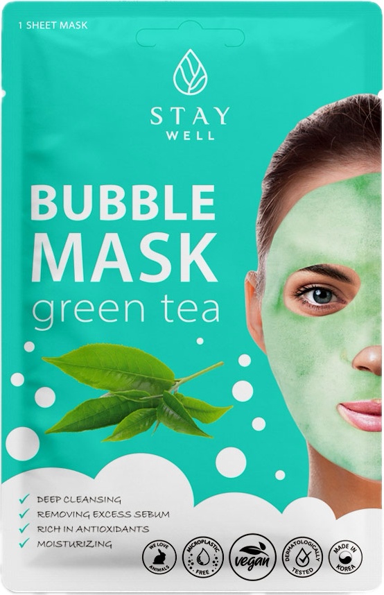 Stay Well Bubble Mask Green Tea