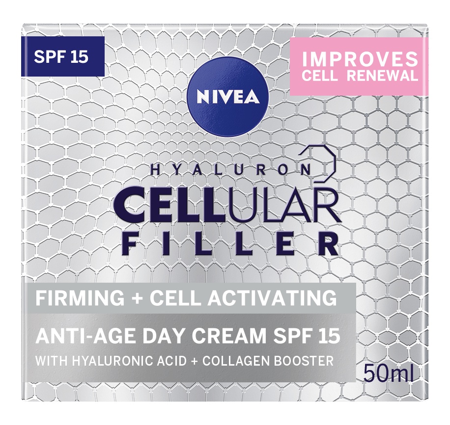 Nivea Hyaluron Cellular Filler Extra Firming And Cell Activating Anti-age Day Care SPF15