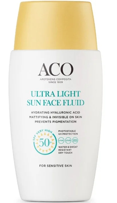 ACO Ultra Light Sun Face Fluid SPF 50+