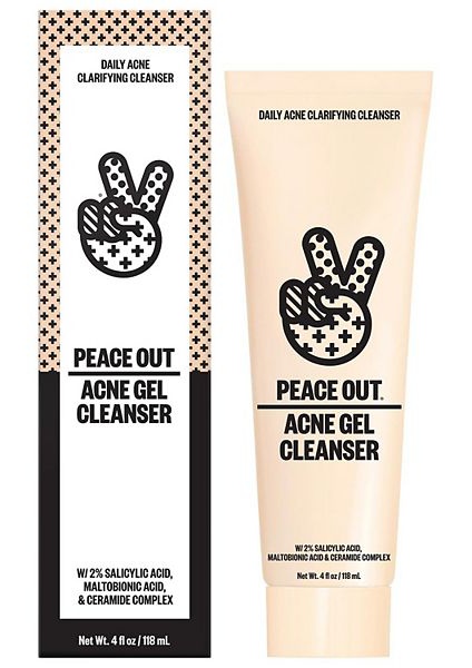 PEACE OUT 2% Salicylic Acid Acne Gel Cleanser