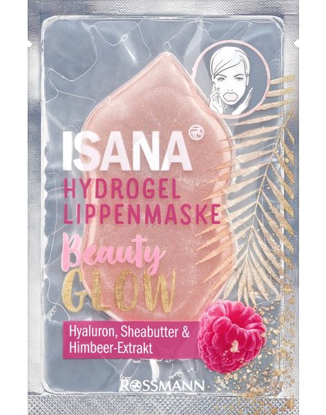 Isana Beauty Glow Hydrogel Lippenmaske