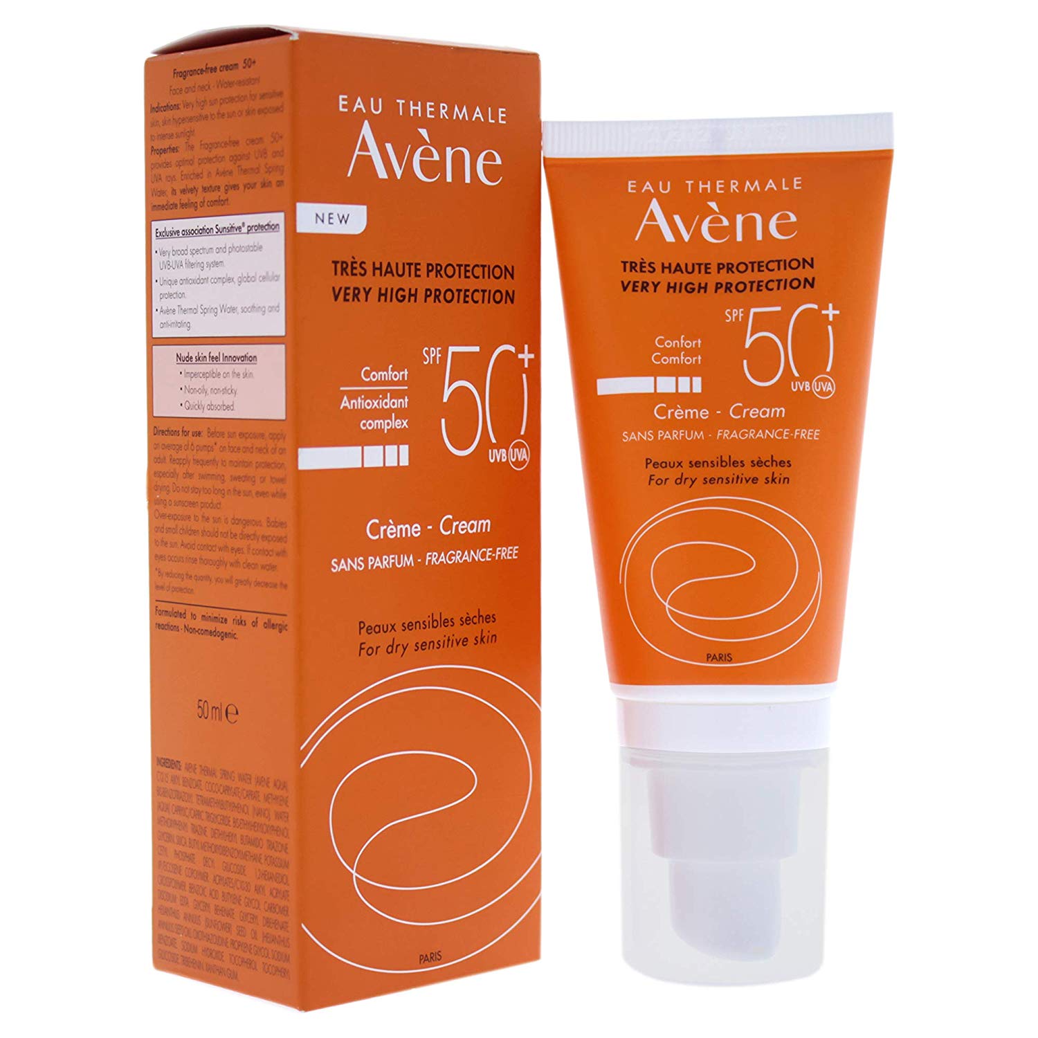 Avene Suncare Cream Spf 50 ingredients (Explained)