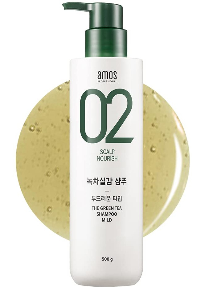 AMOS PROFESSIONAL Amos 02 Scalp Nourish The Green Tea Shampoo Mild