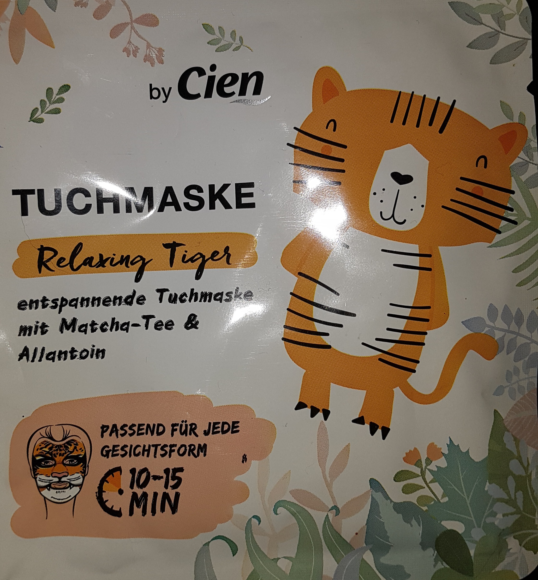 Cien Tuchmaske Relaxing Tiger
