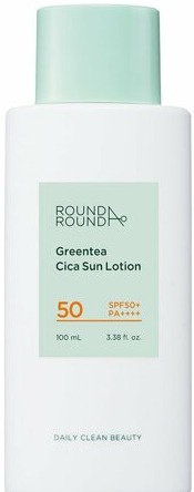 Round A'Round Greentea Cica Sun Lotion SPF 50+