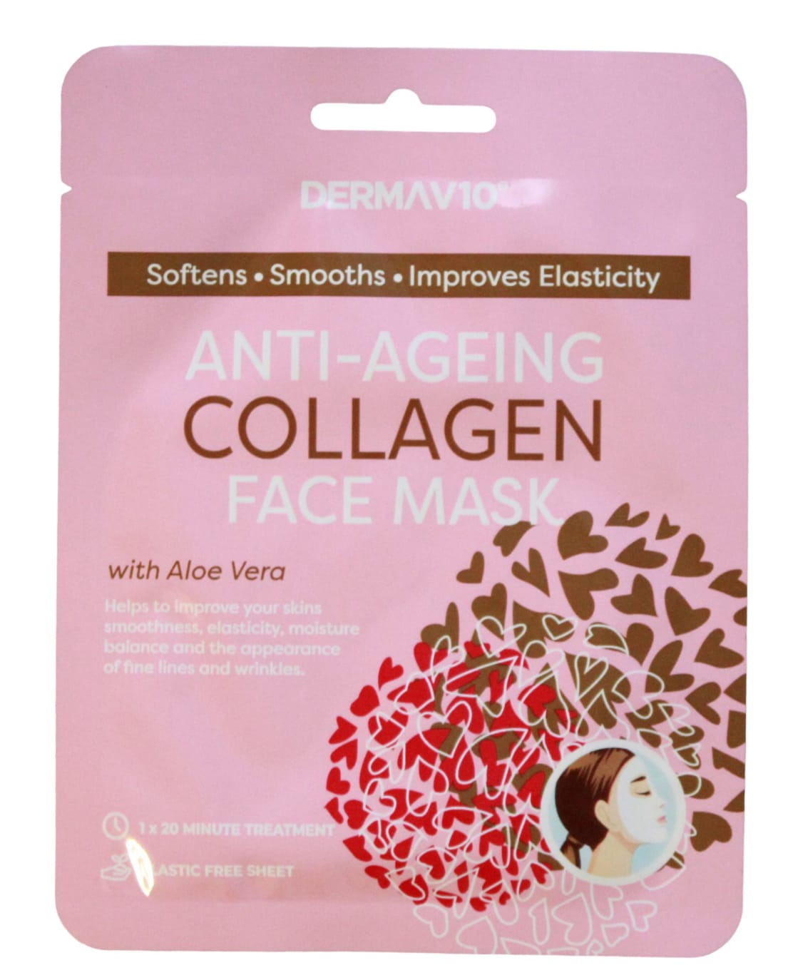 dermaV10 Anti-ageing Collagen Face Mask