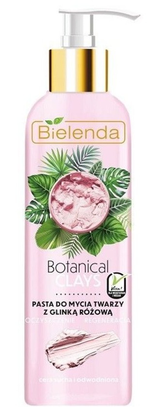 Bielenda Botanical Clays Vegan Paste For Face Cleansing With Pink Clay