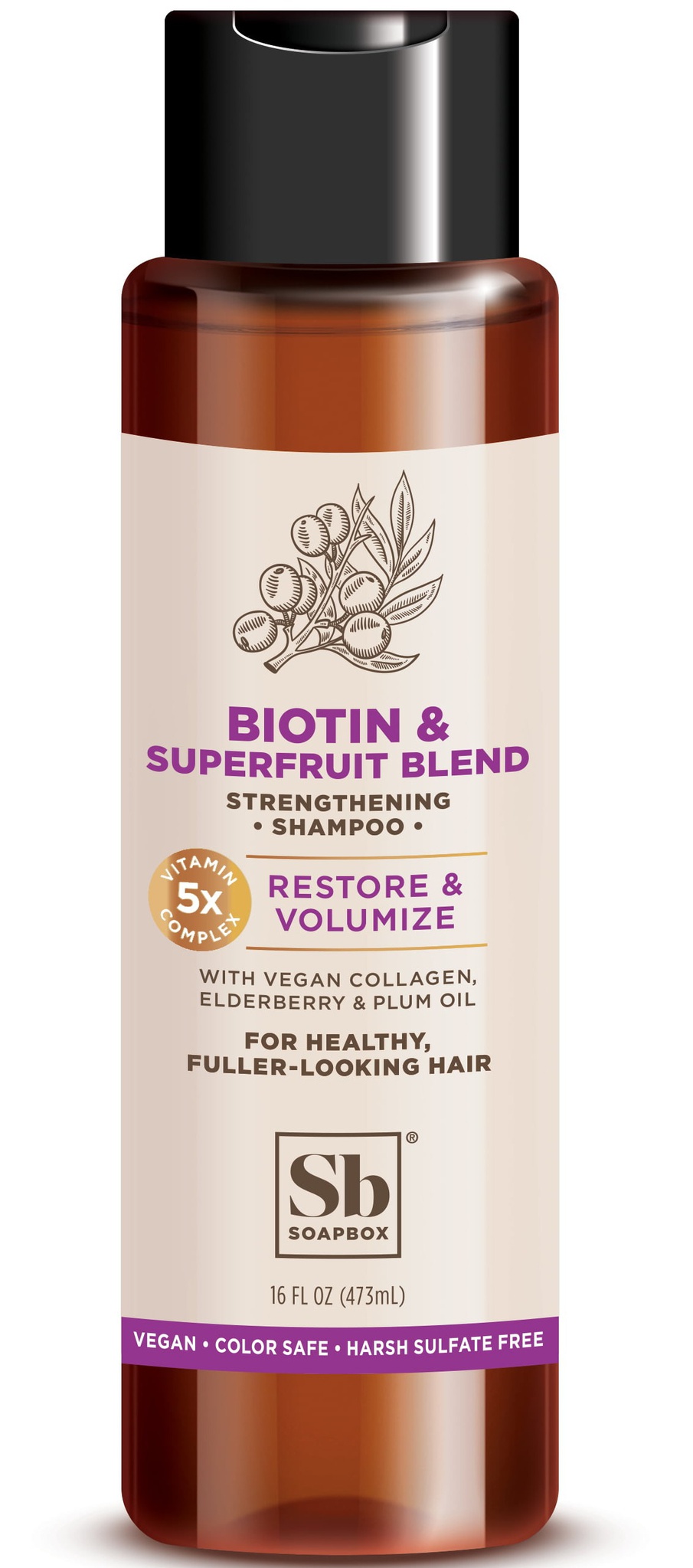 Soapbox Biotin And Superfruit Restore & Volumize Shampoo