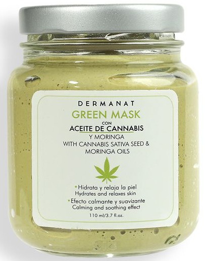 Dermanat Green Mask With Cannabis Sativa Seed Oil