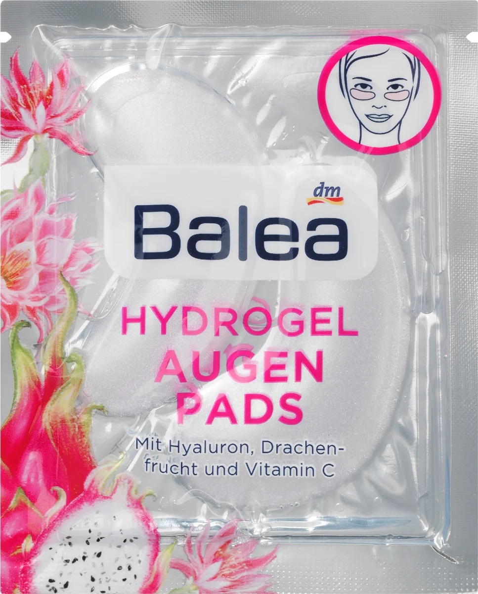 Balea Hydrogel Augenpads Mit Drachenfrucht