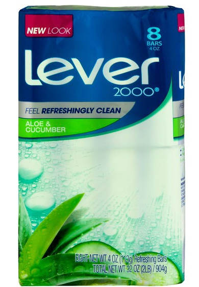Unilever Lever 2000 Aloe & Cucumber Bar Soap