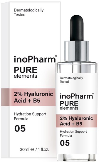 InoPharm Pure Elements Face Serum With 2% Hyaluronic Acid And Vitamin B5