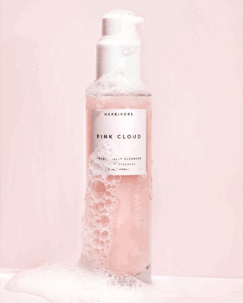 Herbivore Botanicals Pink Cloud Rosewater + Tremella Creamy Jelly Cleanser