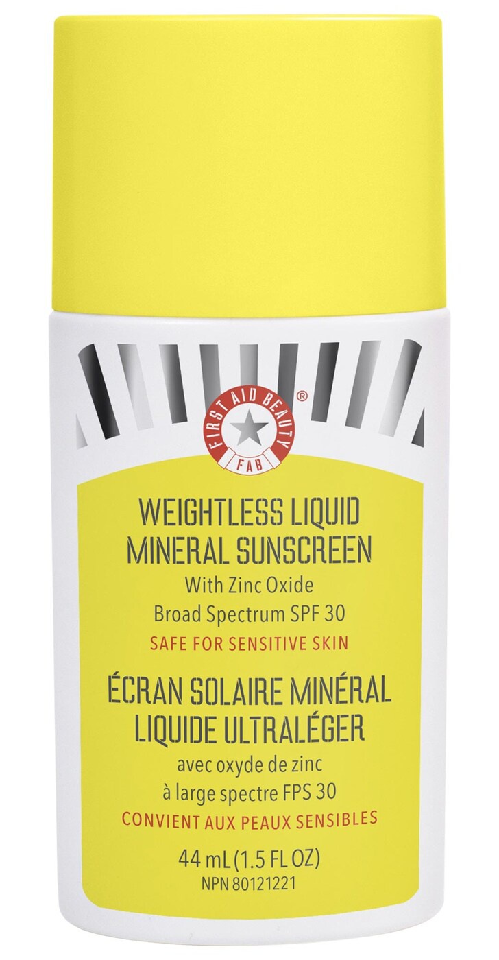 First Aid Beauty Weightless Liquid Mineral Sunscreen With Zinc Oxide SPF 30