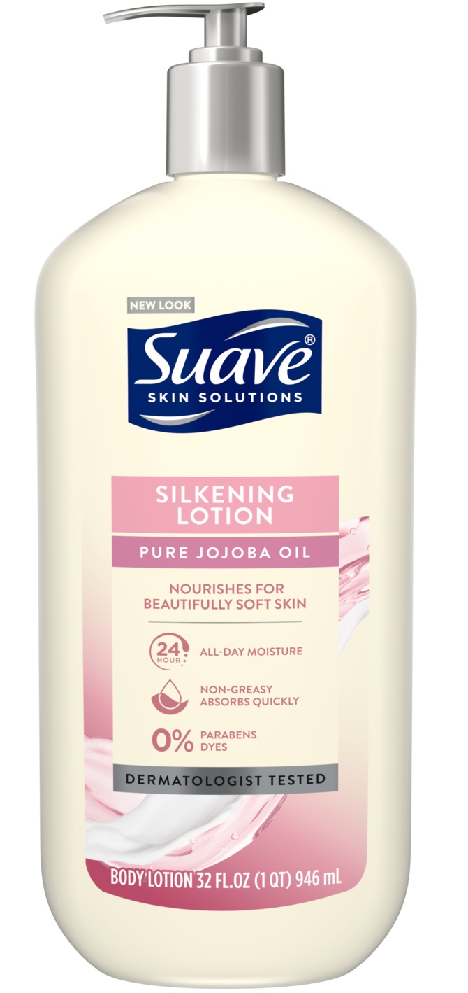 Suave Silkening Lotion With Pure Jojoba Oil