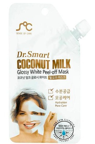 Dr. Smart Coconut Milk Glossy White Peel-off Mask