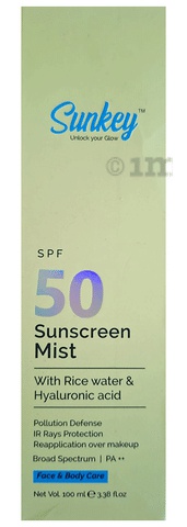 Sunkey Sunscreen Mist SPF 50 PA++++