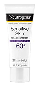Neutrogena Sensitive Skin Mineral Sunscreen Lotion With Broad Spectrum Spf 60+