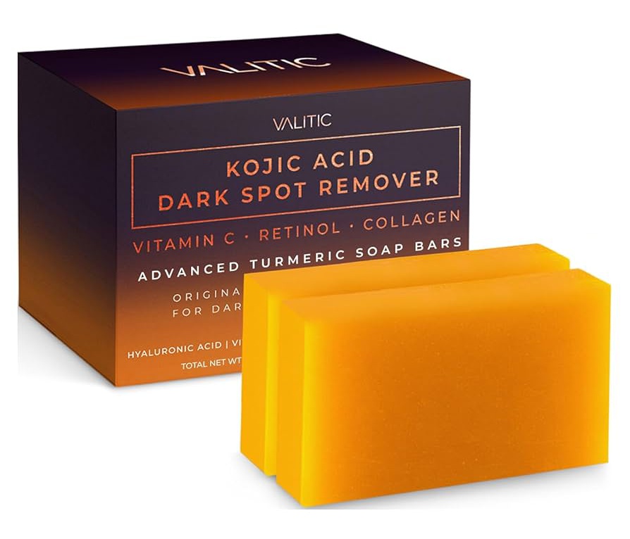 Valitic Kojic Acid Dark Spot Remover Natural Soap Bars With Tumeric