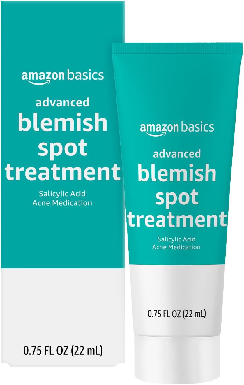Amazon Basics Advanced Blemish Spot Treatment With 2% Salicylic Acid Acne Medication
