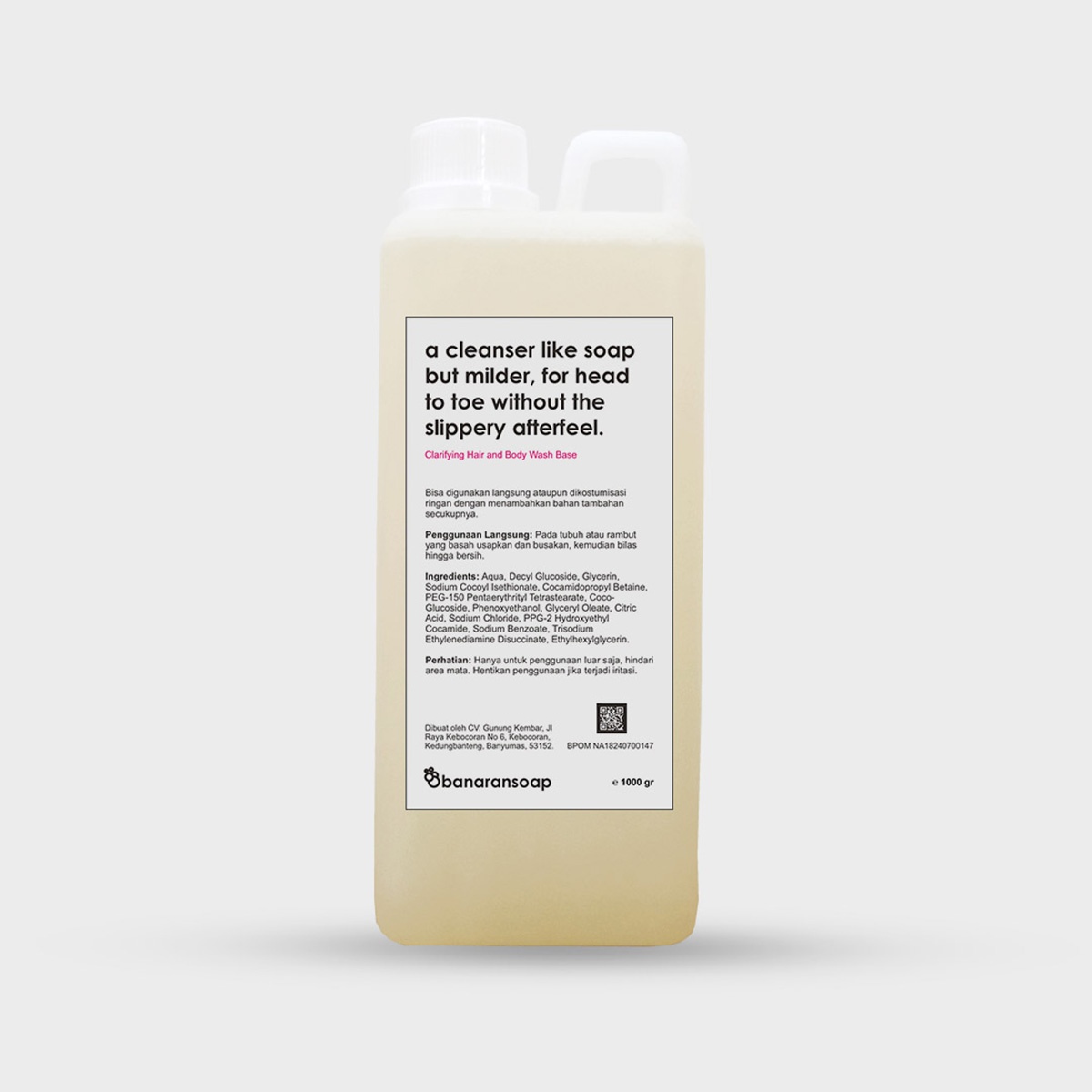 banaransoap Clarifying Hair And Body Wash Base