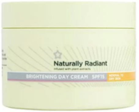 Superdrug Naturally Radiant Cream Normal/Dry Skin Spf 15