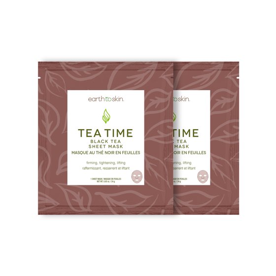 Earth To Skin Tea Time Black Tea Sheet Mask