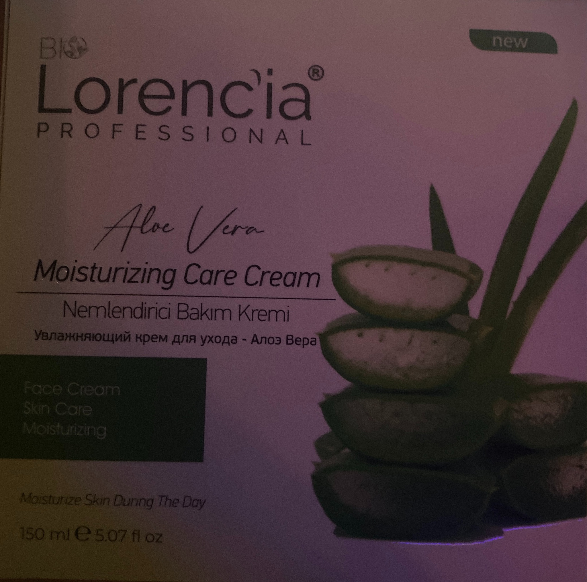 Lorenc'ia Moisturizing Care Cream - Aloe Vera