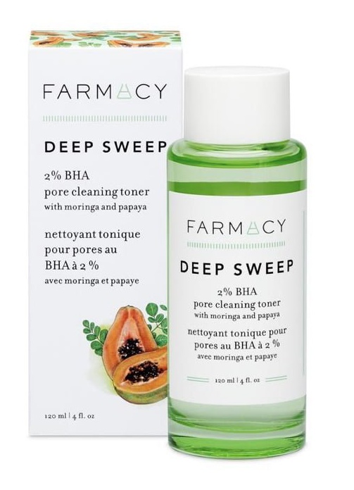 Farmacy Deep Sweep 2% Bha Pore Cleansing Toner With Moringa + Papaya