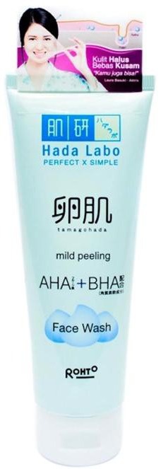 Hada Labo AHA+BHA Tamagohada Mild Exfoliating Face Wash