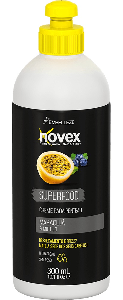 Embelleze Creme Para Pentear Novex Superfood Maracujá & Mirtilo