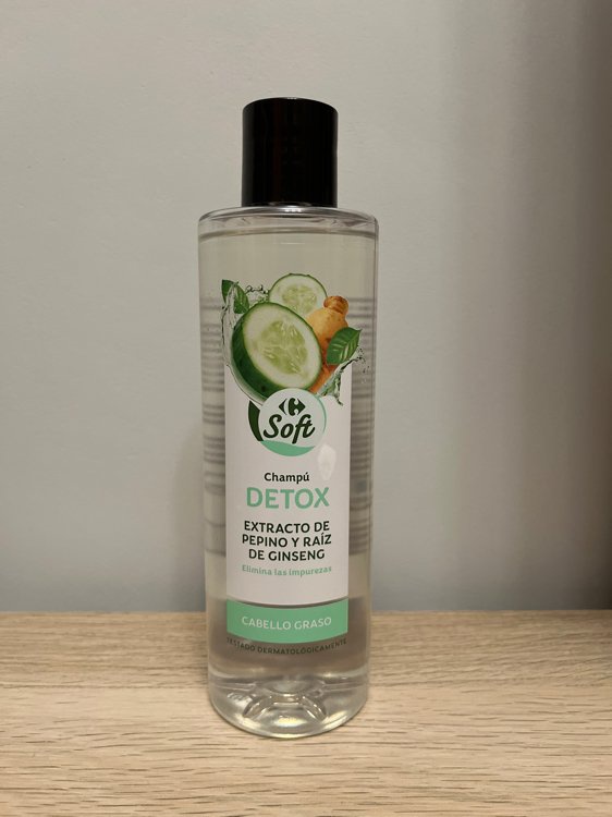 Soft (Carrefour) Champú Detox Extracto De Pepino Y Raíz De Ginseng