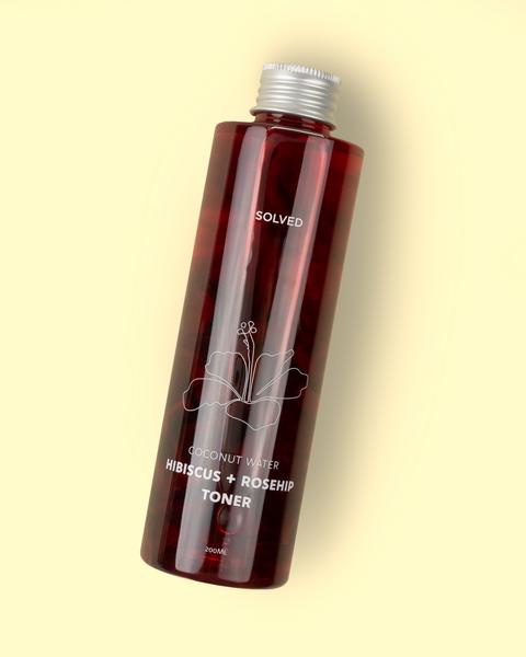 Solved skincare Coconut Hibiscus Water + Rosehip