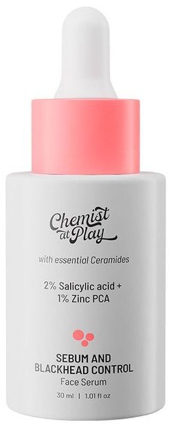 Chemist at Play Sebum And Blackhead Control Face Serum With Ceramides, 2% Salicylic Acid + 1% Zinc Pca