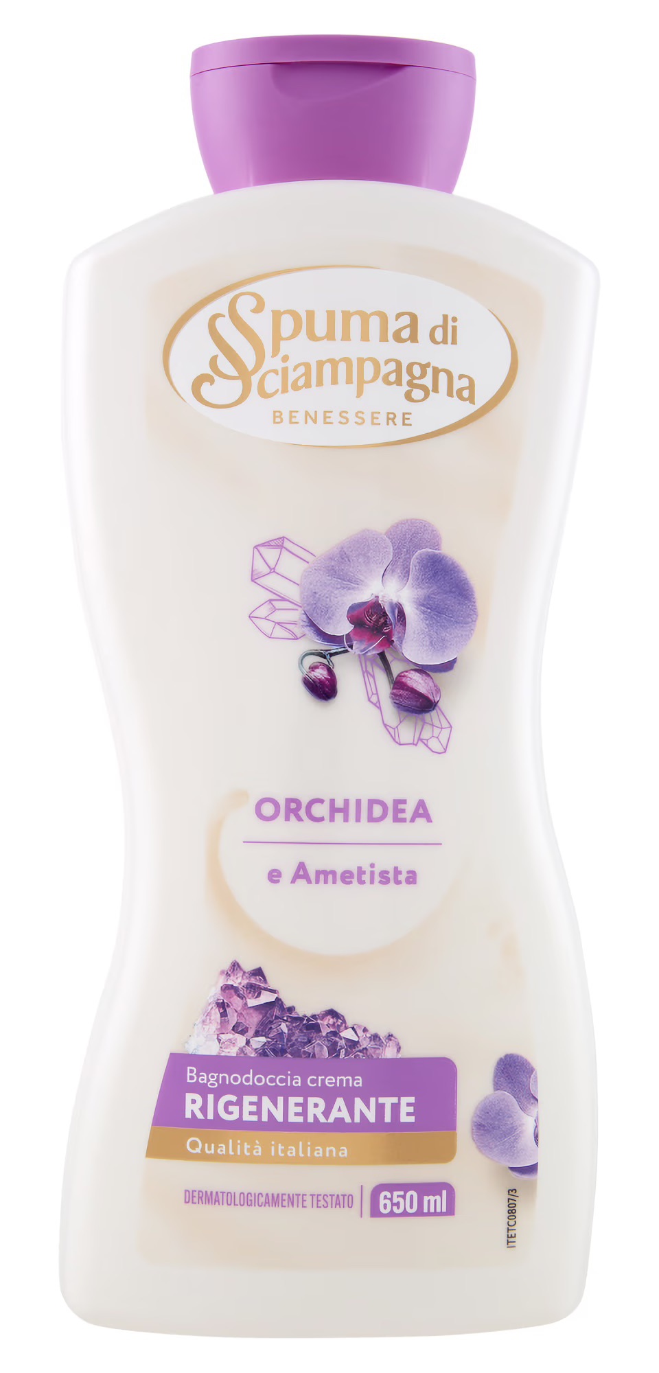 Spuma di Sciampagna Orchidea E Ametista Bagnodoccia Rigenerante