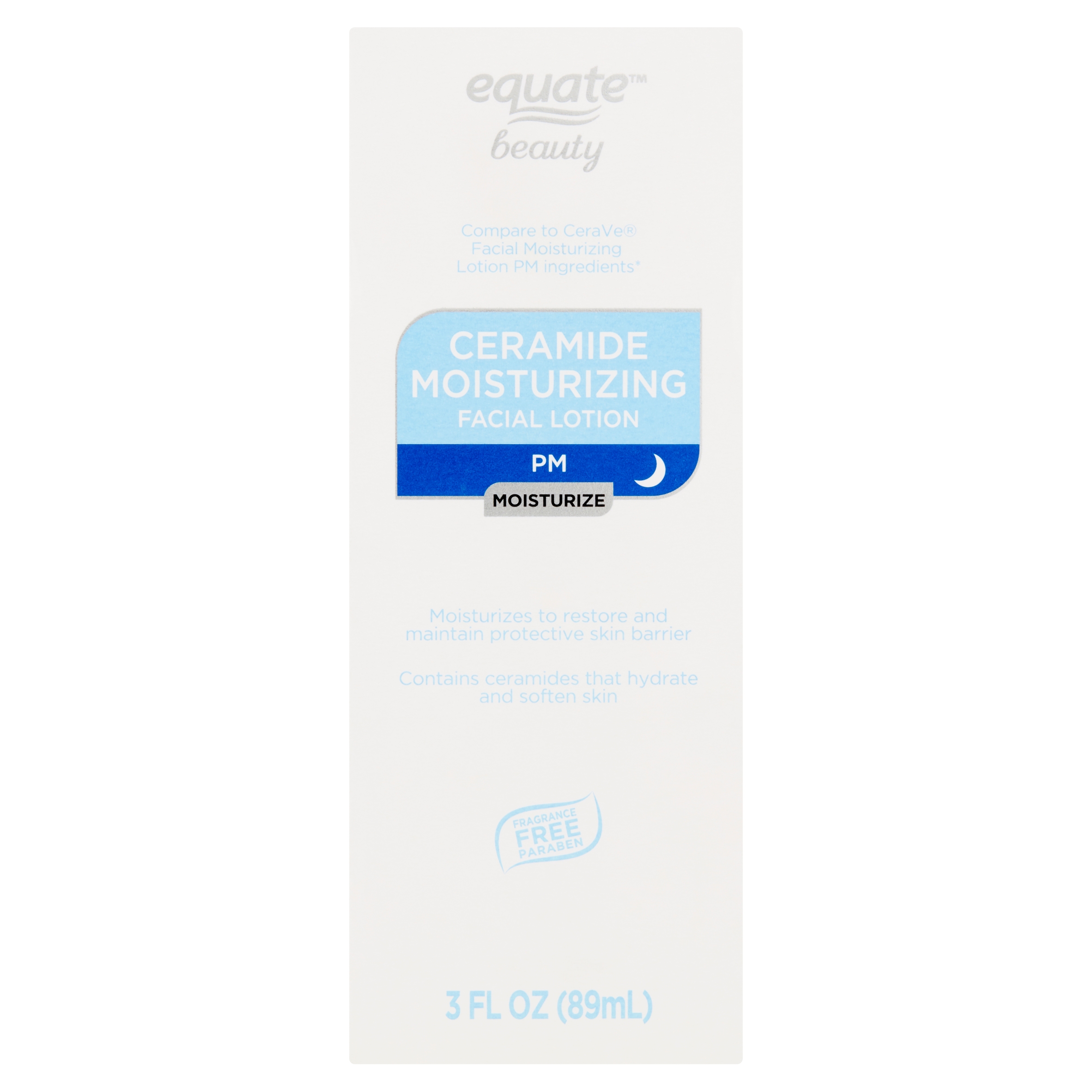 Equate Beauty Ceramide Moisturizing Facial Lotion PM