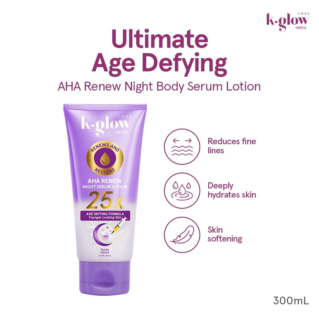 Love K-Glow AHA Renew Night Serum Lotion