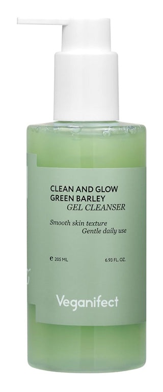 veganifect. Clean & Glow Green Barley Lha Gel Cleanser