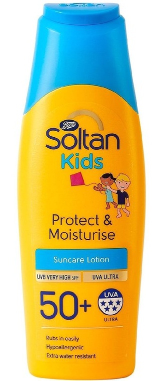 Boots Soltan Kids Protect & Moisturise Lotion SPF50+