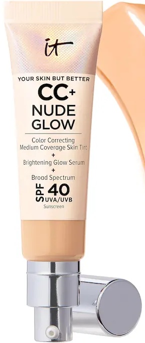 It Cosmetics CC+ Nude Glow Lightweight Foundation + Glow Serum SPF 40 Medium