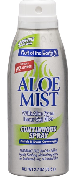 Fruit of the Earth Aloe Mist 100% Pure Gel Continuous Spray