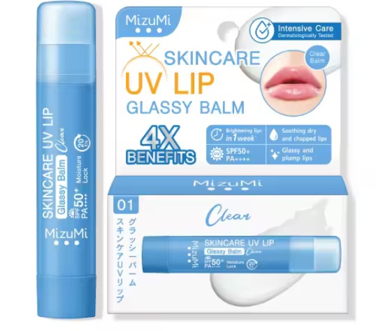 MizuMi Skincare UV Lip Glassy Balm Clear