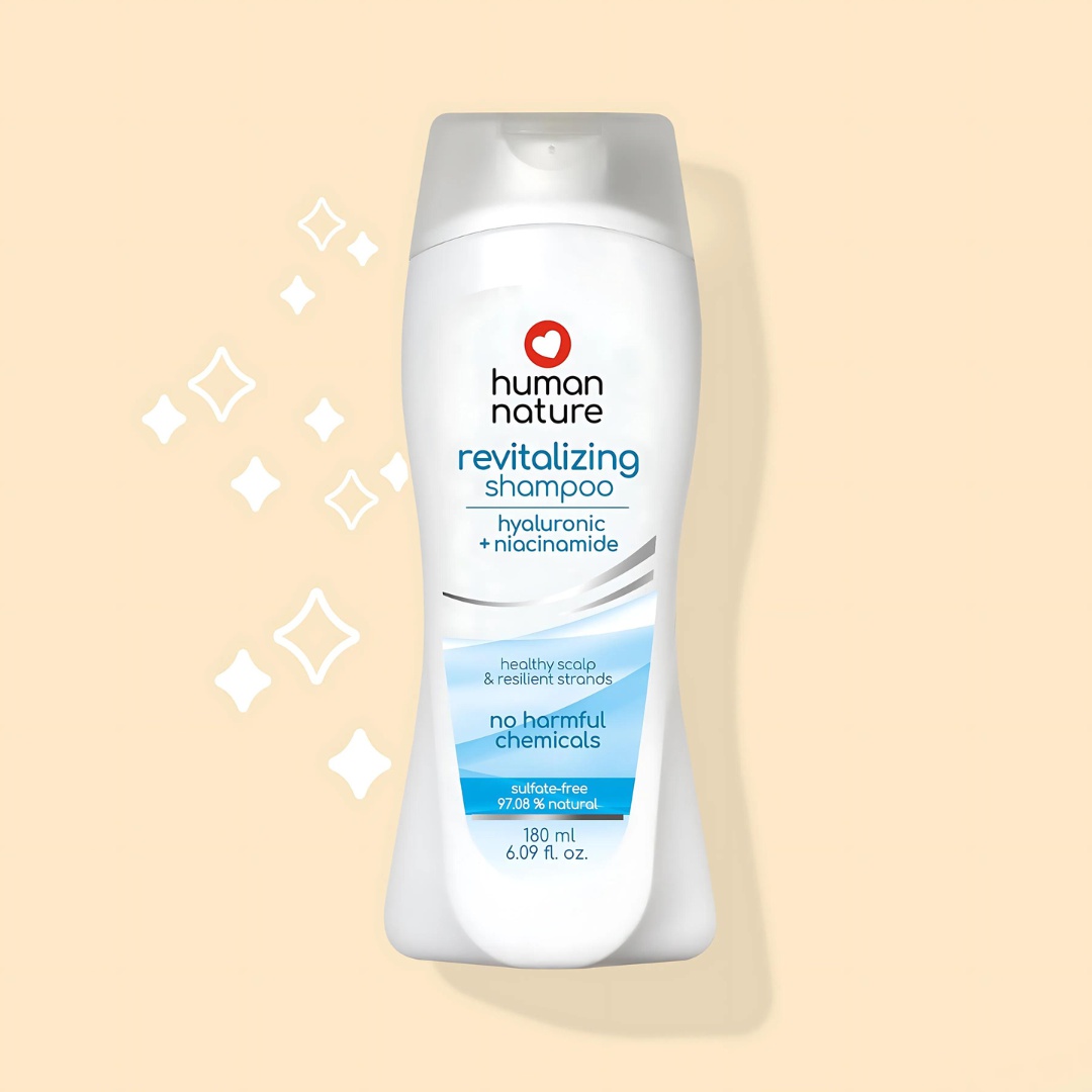 human nature Revitalizing Shampoo With Hyaluronic + Niacinamide